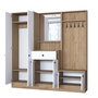 Hanah Home Recibidor P6 - M3 - 2490 Blanco y Nogal